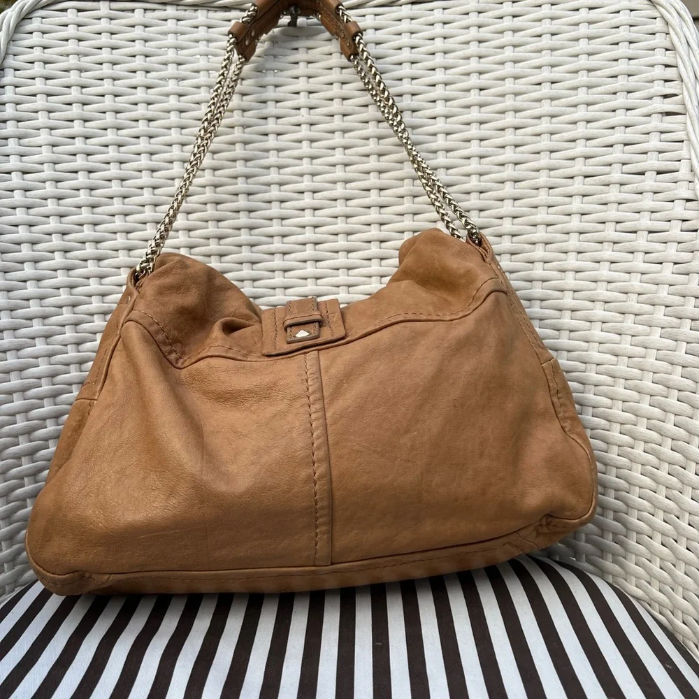 Henri Bendel Lamb Skin Leather Shoulder Bag - Picture 6 of 15